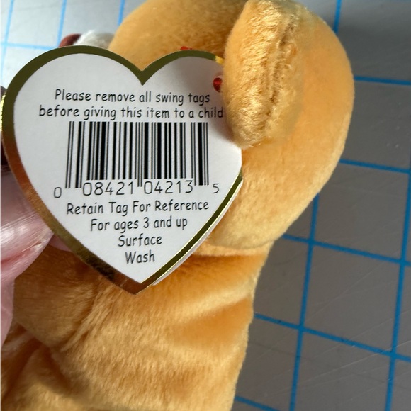 Ty Beanie Babies Prayer Bear 🙏🏻 Hope DOB 03-23-1998 Mint with Mint tags - Picture 12 of 14